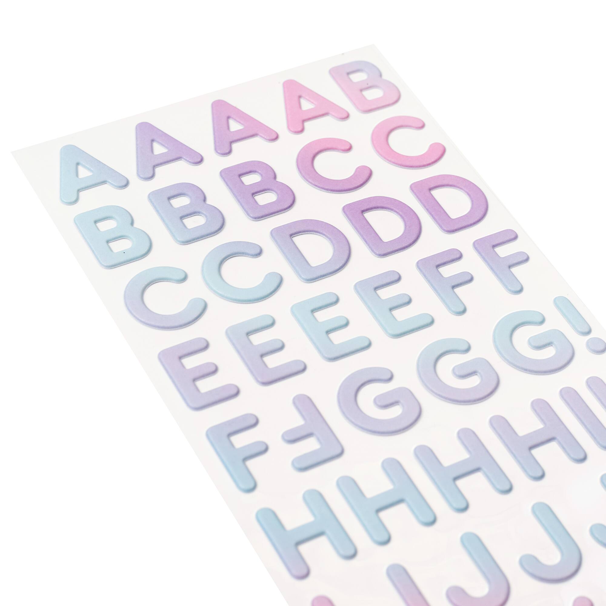 Pink Iridescent Foil Alphabet Stickers by Recollections™
